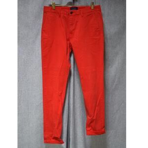 Scotch & Soda Men’s Stuart Slim Fit Chino Pants Red W29 L32